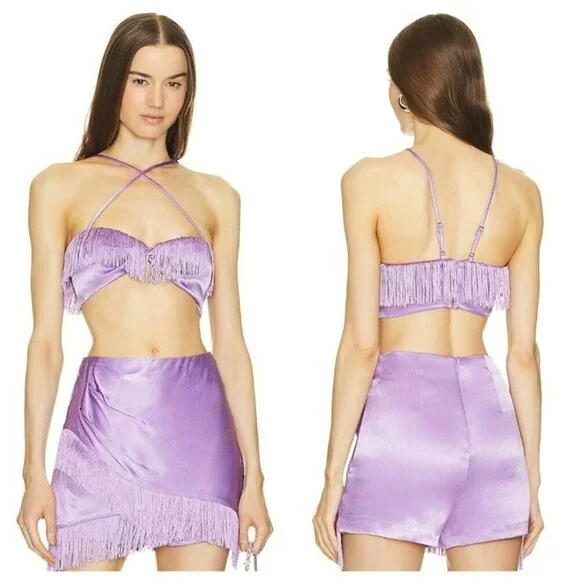 Michael Costello xREVOLVE Jasmine Top and Skort - Purple - Picture 5 of 12
